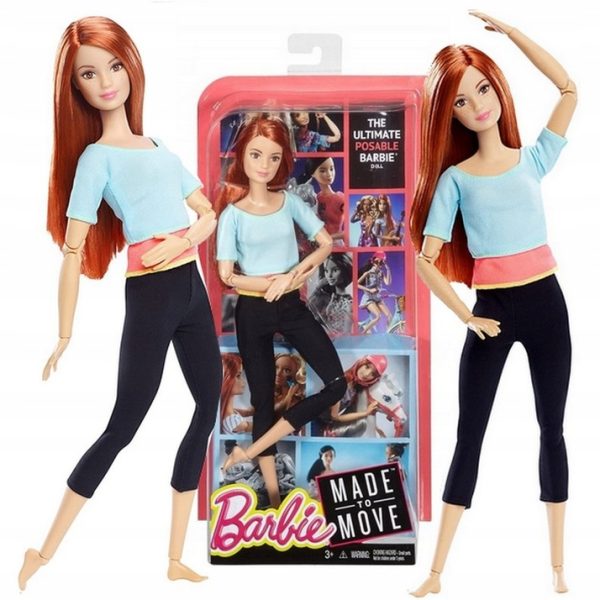 Barbie Made to move gimnastė raudonplaukė DPP74