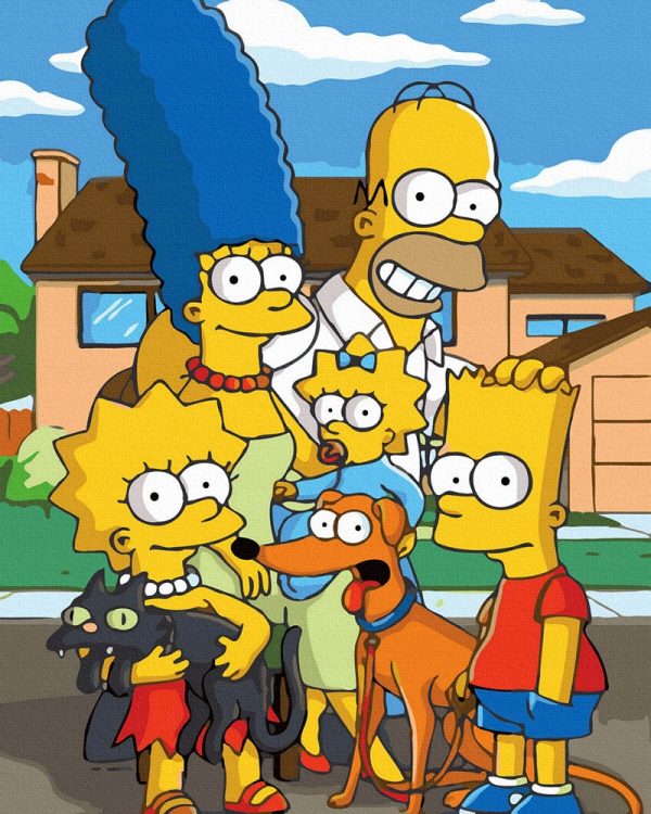 Tapyba pagal skaičius Simpsonai