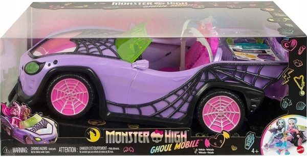 Monster High automobilis su priedais HHK63
