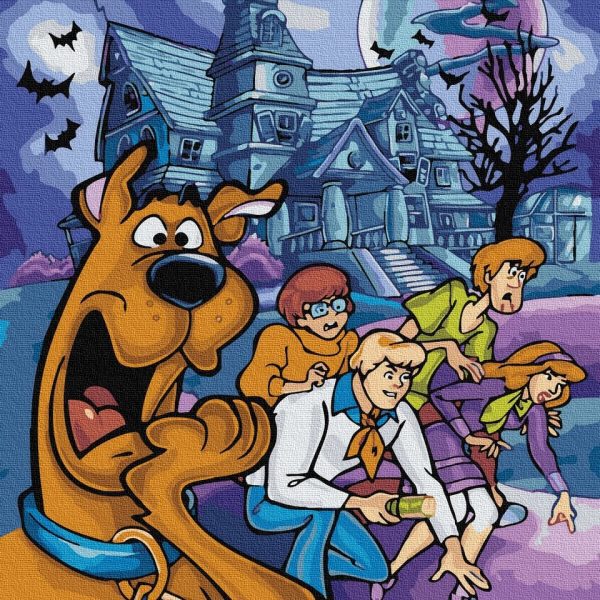 Tapymas pagal skaičius Scooby Doo 40*50 cm ant rėmų