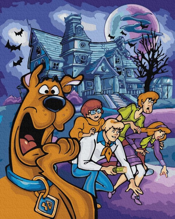 Tapymas pagal skaičius Scooby Doo 40*50 cm ant rėmų